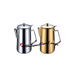 2000ml Stainless Steel/Gilded Pitcher With Hinged Lip