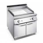700 Series Gas 2/3 Flat 1/3 Grooved Griddle With Cabinet