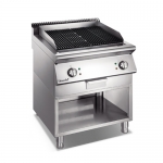 X Series Gas Lava Rock Grill With Open Cabinet