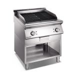 X Series Electric Lava Rock Grill With Open Cabinet